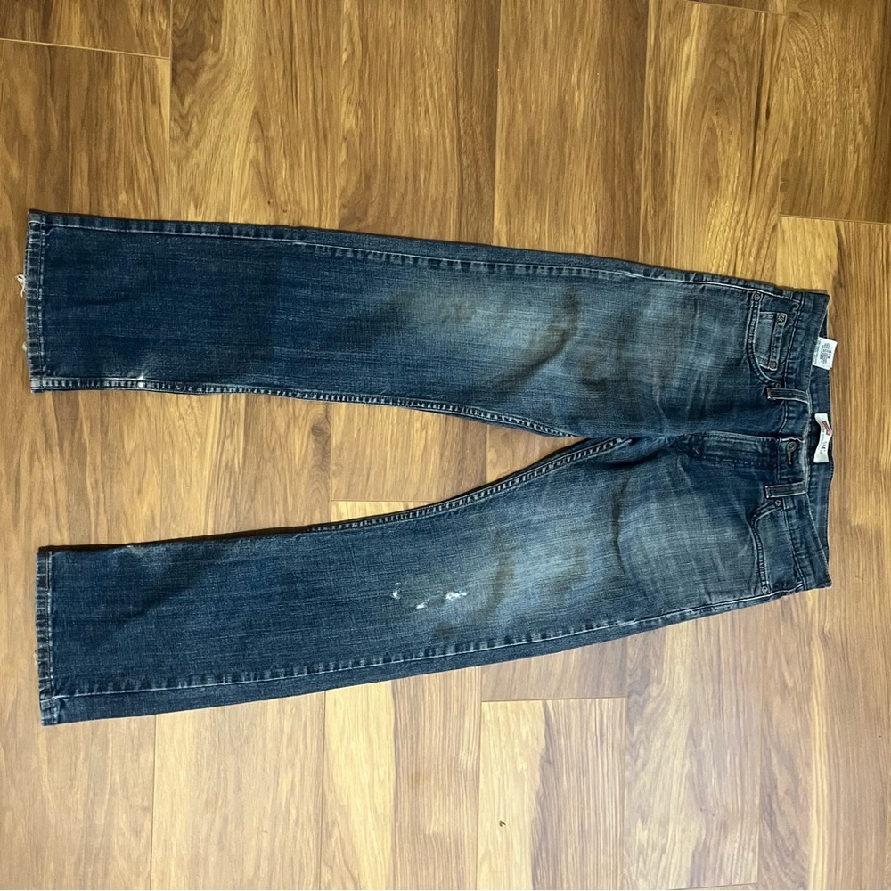 Levi's Dark Wash Straight Jeans for Men